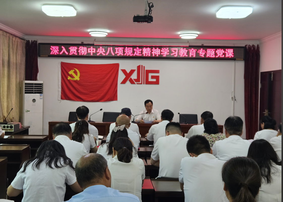 咸陽建工開展“兩優(yōu)一先”表彰暨學習教育專題黨課活動